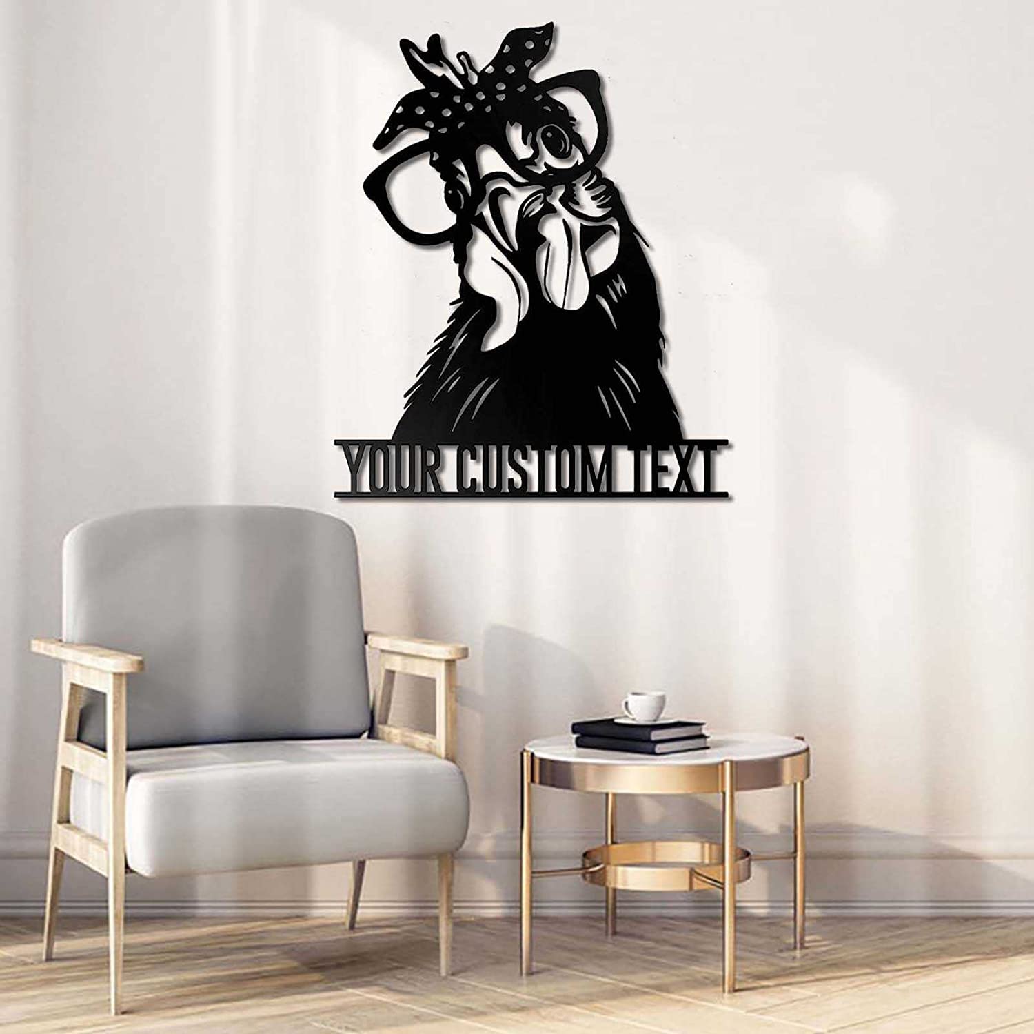 3D Metal Rooster Wall Art Sculpture - Rustic Farmhouse Decor with Glasses, Wrought Iron Hanging Decor for Indoor & Outdoor Use | Perfect for Living Room, Patio, or Garden Decoration