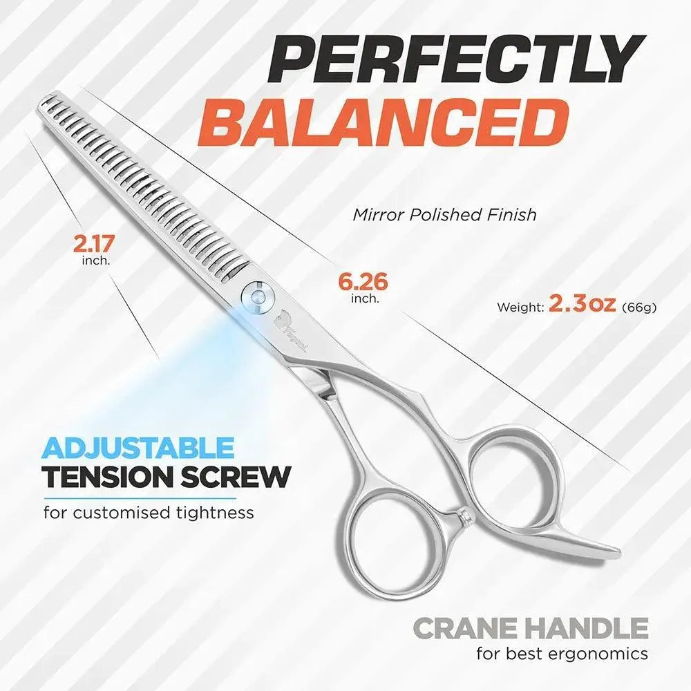 Professional Razor Thinning Shears for Hair Styling - Texturizing & Thinning Scissors for Barbers & Hairstylists - Perfect for Layering, Blending & Creating Texture in Salons or at Home