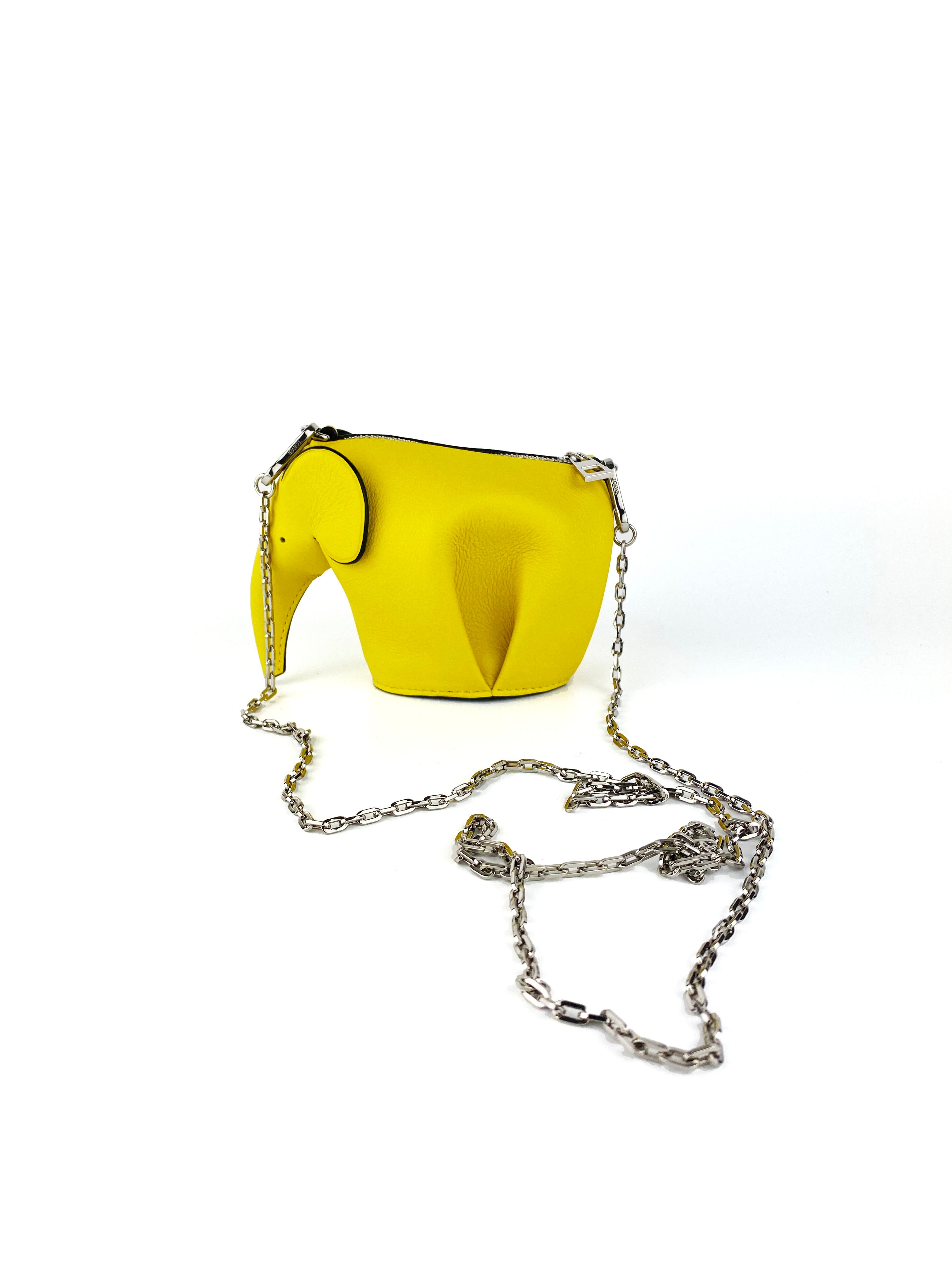 Loewe Yellow Elephant Pouch - Stylish & Luxurious Crossbody Bag for Women | Perfect for Travel, Parties & Everyday Use