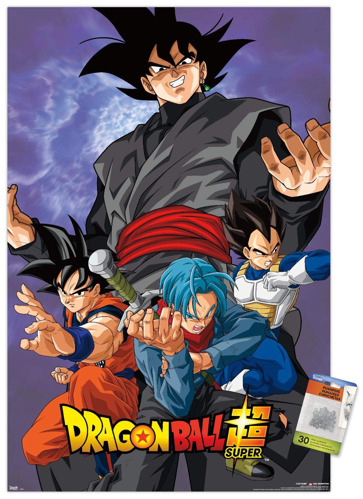 Dragon Ball Super Villain Wall Poster with Push Pins - Anime Decor for Bedroom, Office & Game Room | Perfect Gift for Anime Fans