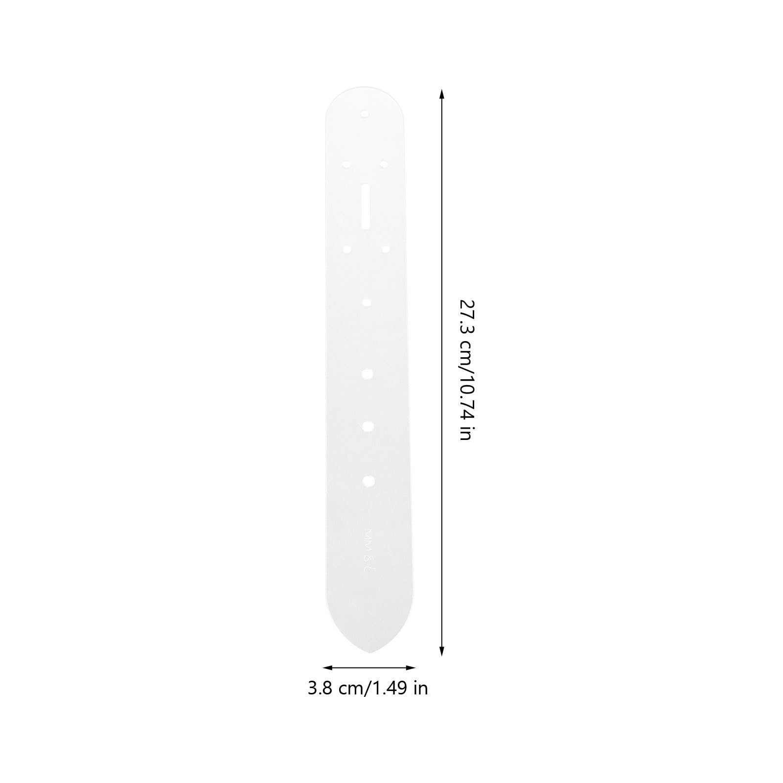 LALAFINA 4-Piece Belt Hole Punch Template Set - 25mm/30mm/35mm/38mm Leather Craft Tools for DIY Belts, Watch Bands & Accessories (Translucent) - Perfect for Leatherworking, Watch Repair & Craft Projects