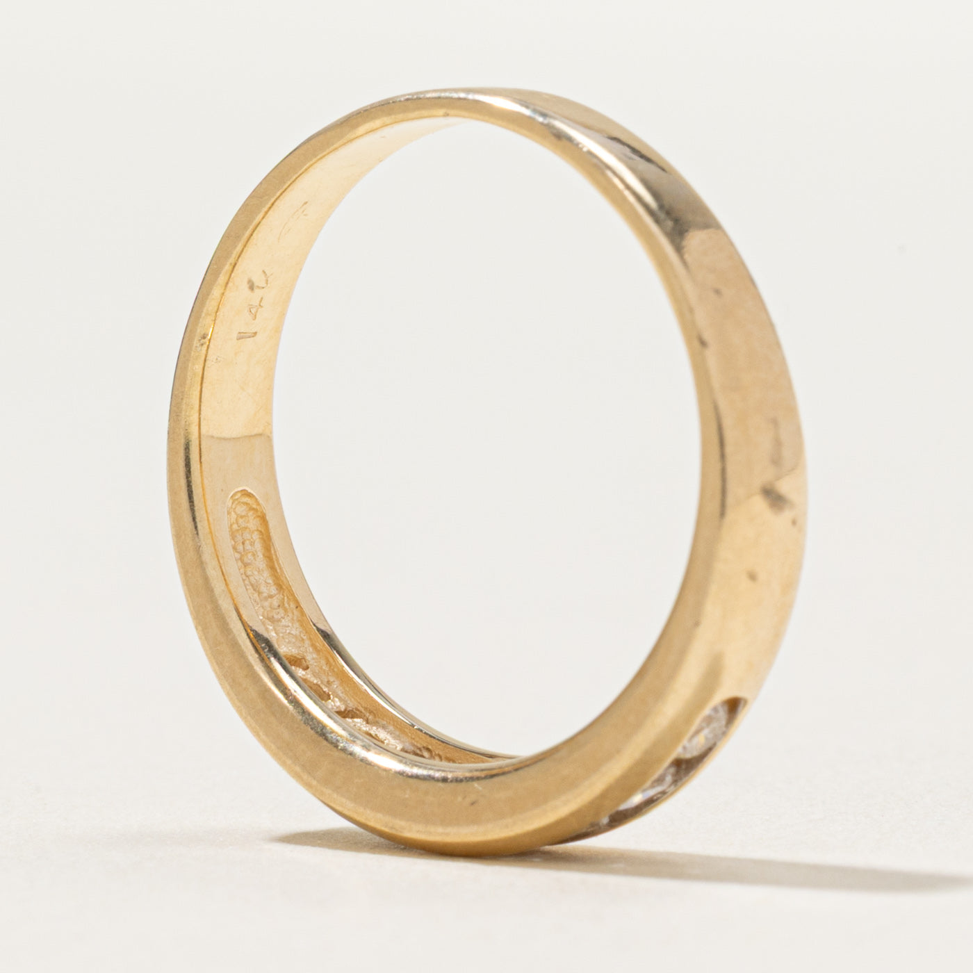 Semi Eternity Diamond Wedding Band Ring - 0.36 Carat Total Weight (CTW) | Size 6.75 | Perfect for Anniversary, Engagement & Bridal Jewelry Gifts