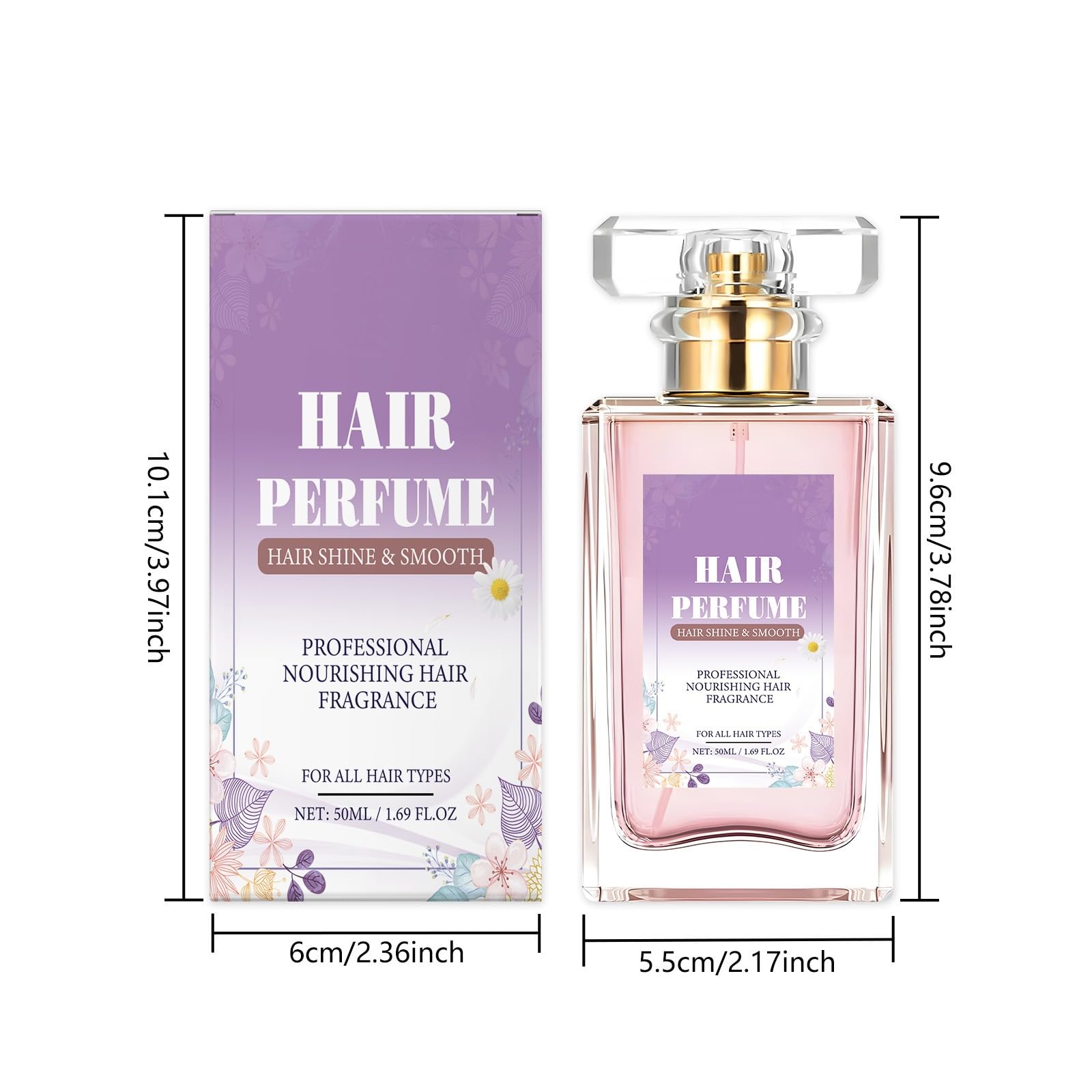 Premium Hair Perfume & Essential Oil Mist for Women - Hydrating & Nourishing Dry Damaged Hair, Anti-Frizz Treatment with Long-Lasting Pheromone Fragrance (1pc) - Perfect for Daily Styling, Salon-Like Care & Special Occasions