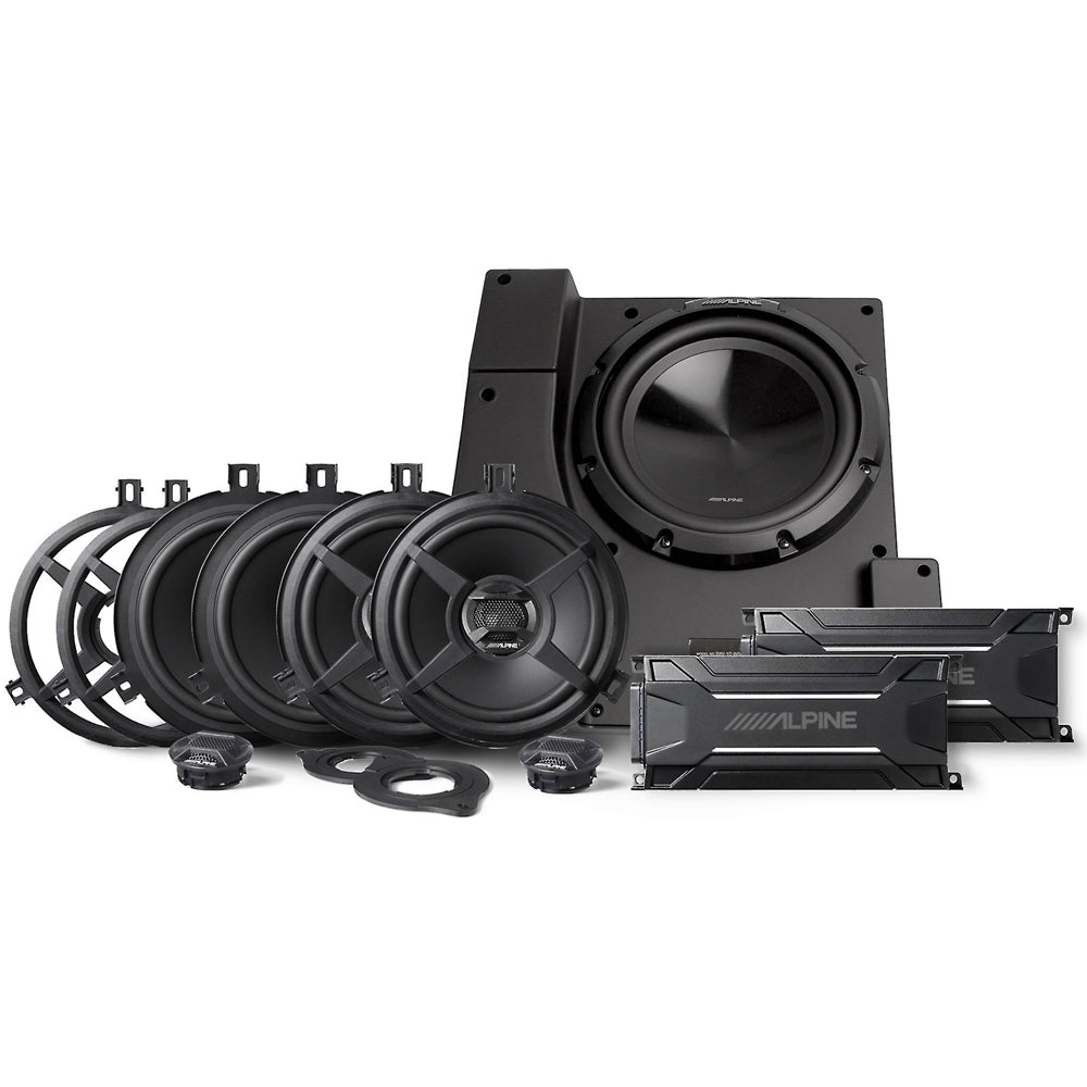 Alpine PSS 22WRA Direct Fit Weatherproof Car Audio System for 2011-2018 Jeep Wrangler JK Unlimited - Premium Sound Upgrade for Off-Road Adventures & Daily Commuting