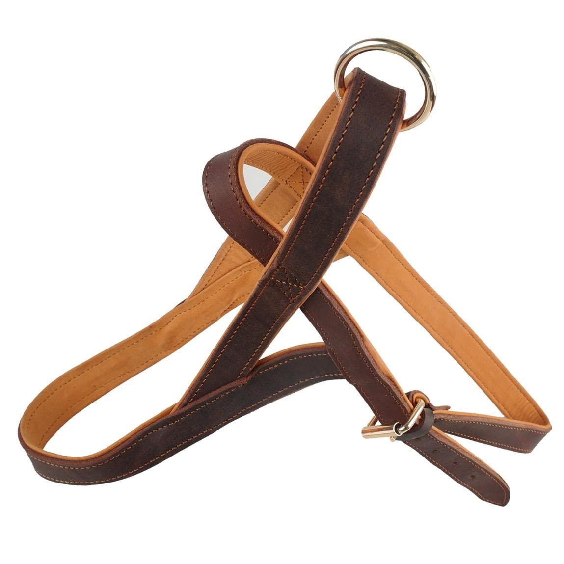 Sparkling Rhinestone Dog Harness & Leash Set - Genuine Leather Adjustable Vest for Small Medium Dogs (Chihuahua, Pug, Yorkshire) | Pet Supplies for Walking, Training & Fashion Outings