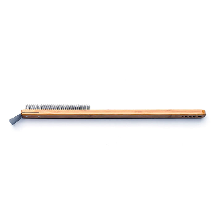 Ooni Pizza Oven Brush UU P06800 - Premium Stainless Steel Cleaning Tool for Outdoor Pizza Ovens - Perfect for Backyard Cooking, Camping & Wood-Fired Pizza Parties