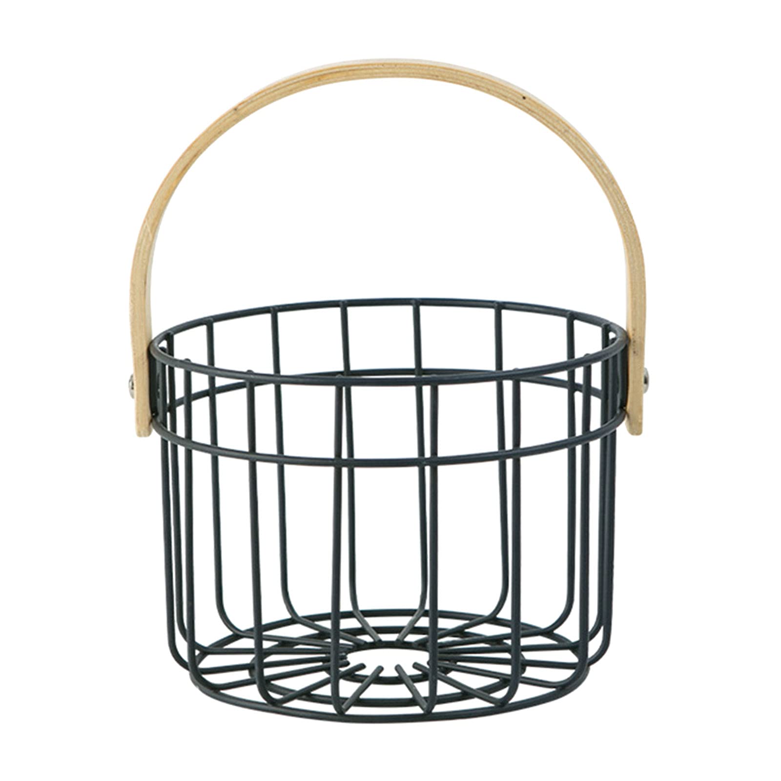 MagiDeal Metal Wire Egg Storage Basket - Farmhouse Kitchen Organizer for Eggs, Fruits & Vegetables | Rustic Home Decor for Pantry, Dining Table & Farmhouse Style Kitchen