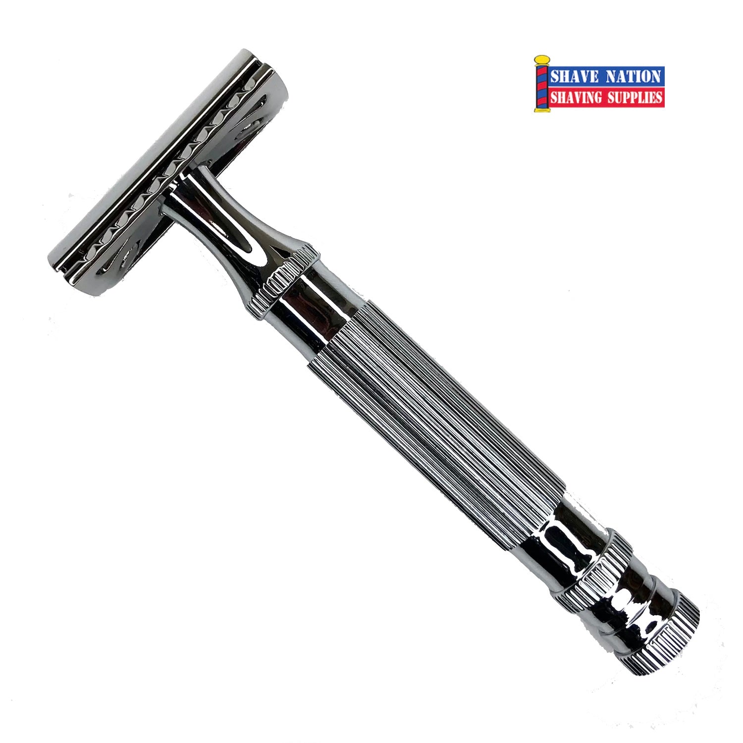 Premium Shave Nation HD Lined Closed Comb Safety Razor with 5 Stainless Steel Blades - Smooth Shaving for Men, Perfect for Travel & Daily Grooming Routine