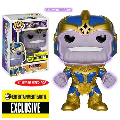 Guardians of the Galaxy Thanos 6-Inch Action Figure - Glow in The Dark Collectible (EE Exclusive #78) - Perfect for Marvel Fans & Display Collections