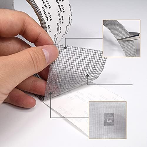 SHUTTLE ART Window Screen Repair Tape - Strong Adhesive & Waterproof Mesh Patch for Door & Window Screens - Fix Tears & Holes in Mosquito Nets - Perfect for Home, RV, and Outdoor Screen Repair