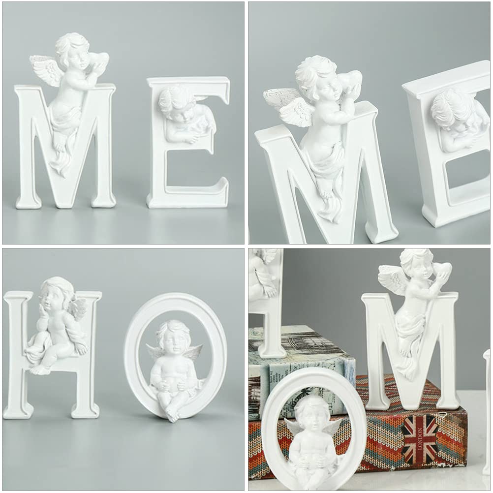 1 Set Home Resin Alphabet Decor - Handmade Resin Craft Ornaments for Tabletop, Desktop & Shelf Decoration - Perfect for Living Room, Bedroom, Office & Gift Giving