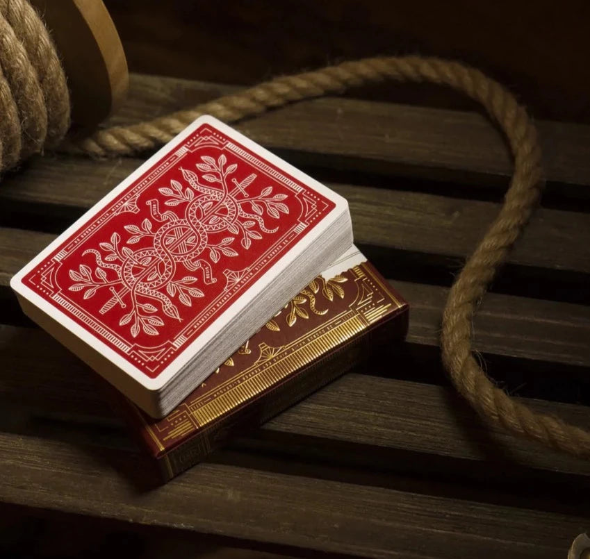 Red Monarchs 2nd Edition Playing Cards - Premium Poker Cards for Magic Tricks, Cardistry & Game Night - Perfect for Card Games, Magic Shows & Collectors