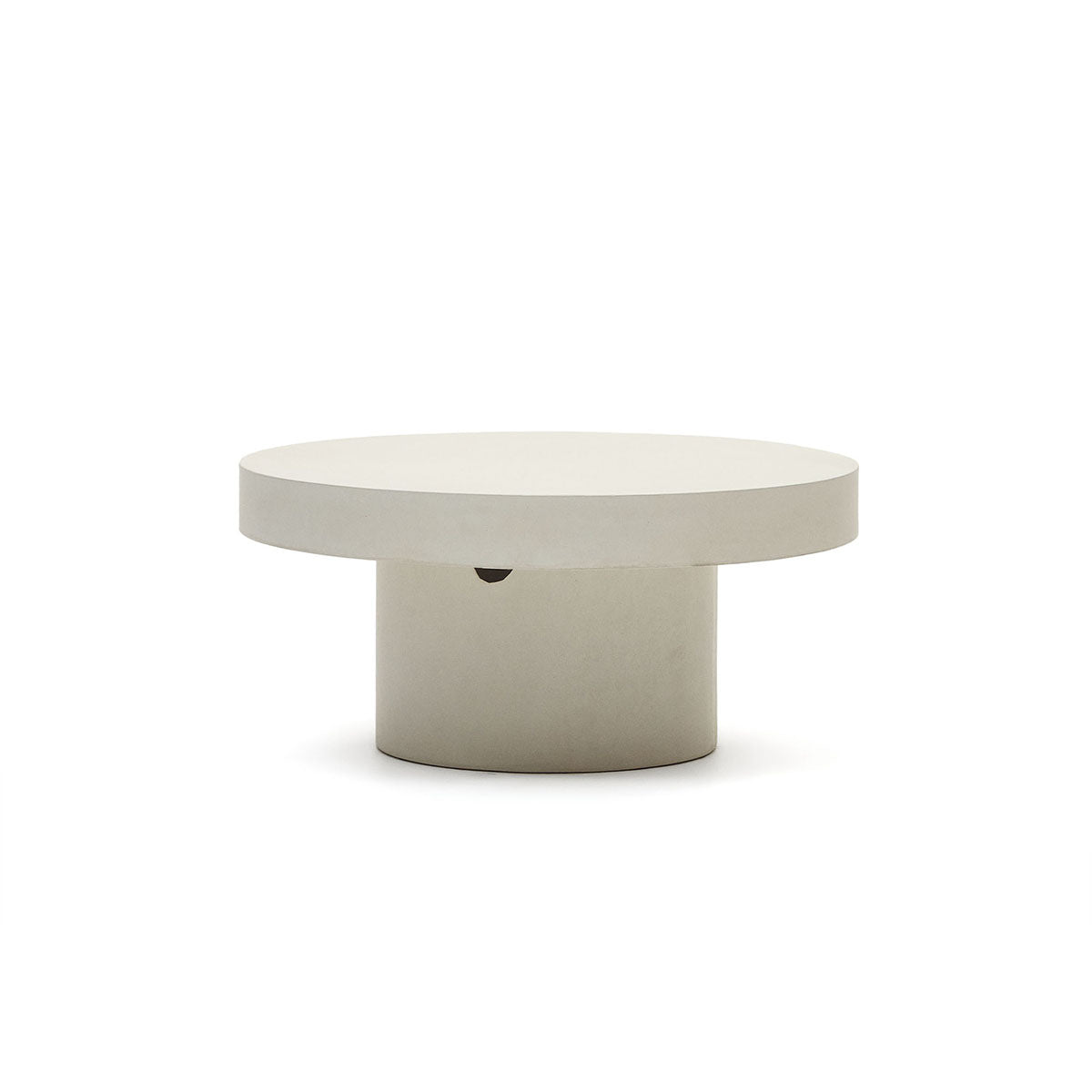 Round Outdoor Coffee Table - Weather-Resistant Aiguablava Design for Patio, Garden, and Poolside Relaxation