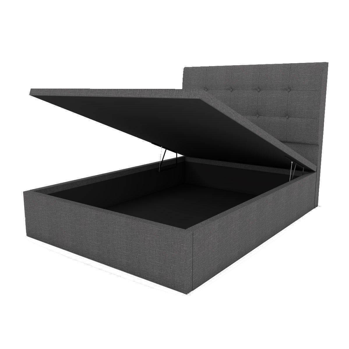 Ellie Fabric Storage Bed with Drawers - Underbed Storage Organizer for Bedroom, Kids Room, Dorm - Space Saving Solution for Clothes, Blankets, Toys