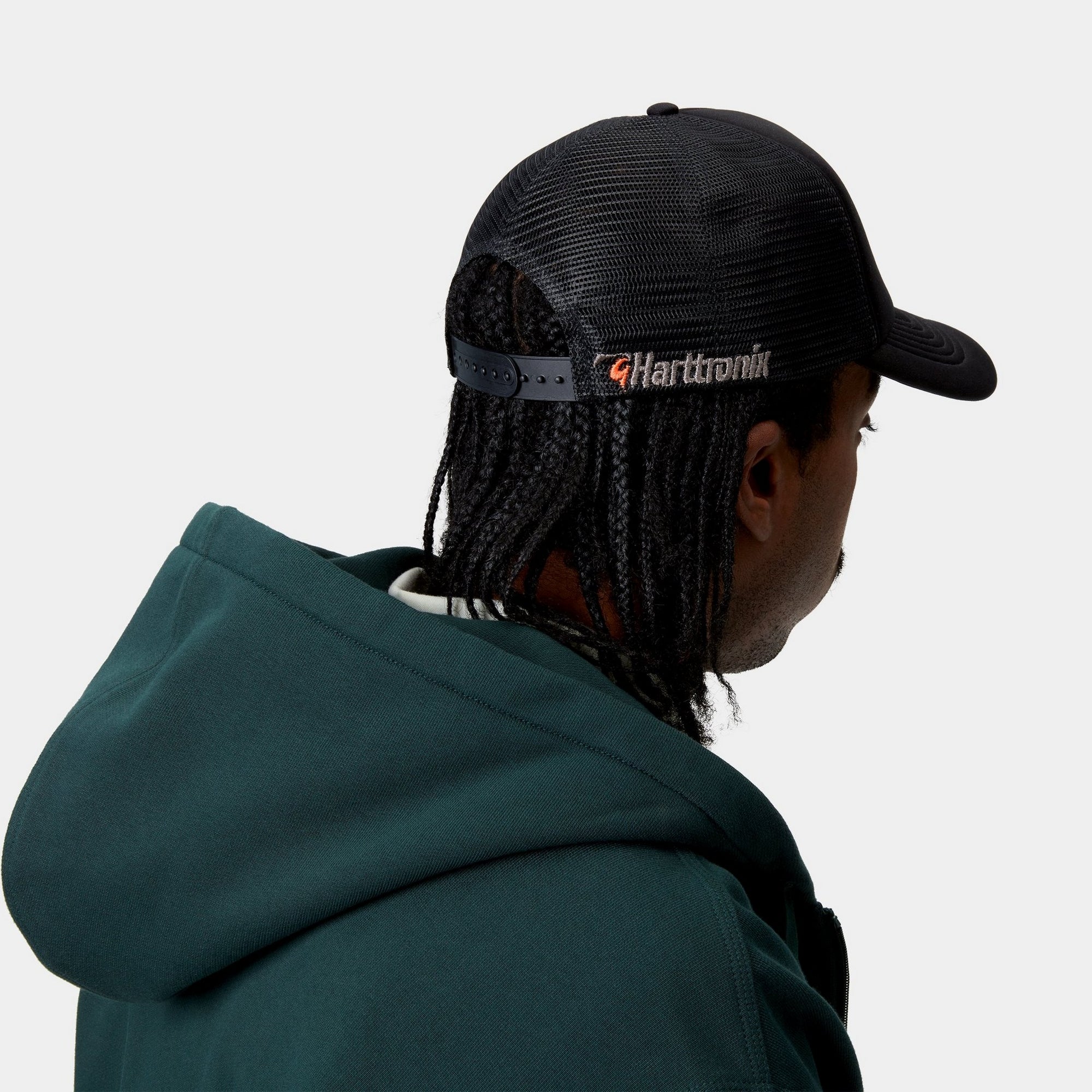 Premium Harttronix Trucker Hat - Adjustable Mesh Back Baseball Cap for Men & Women | Stylish Black Snapback for Outdoor, Sports & Casual Wear