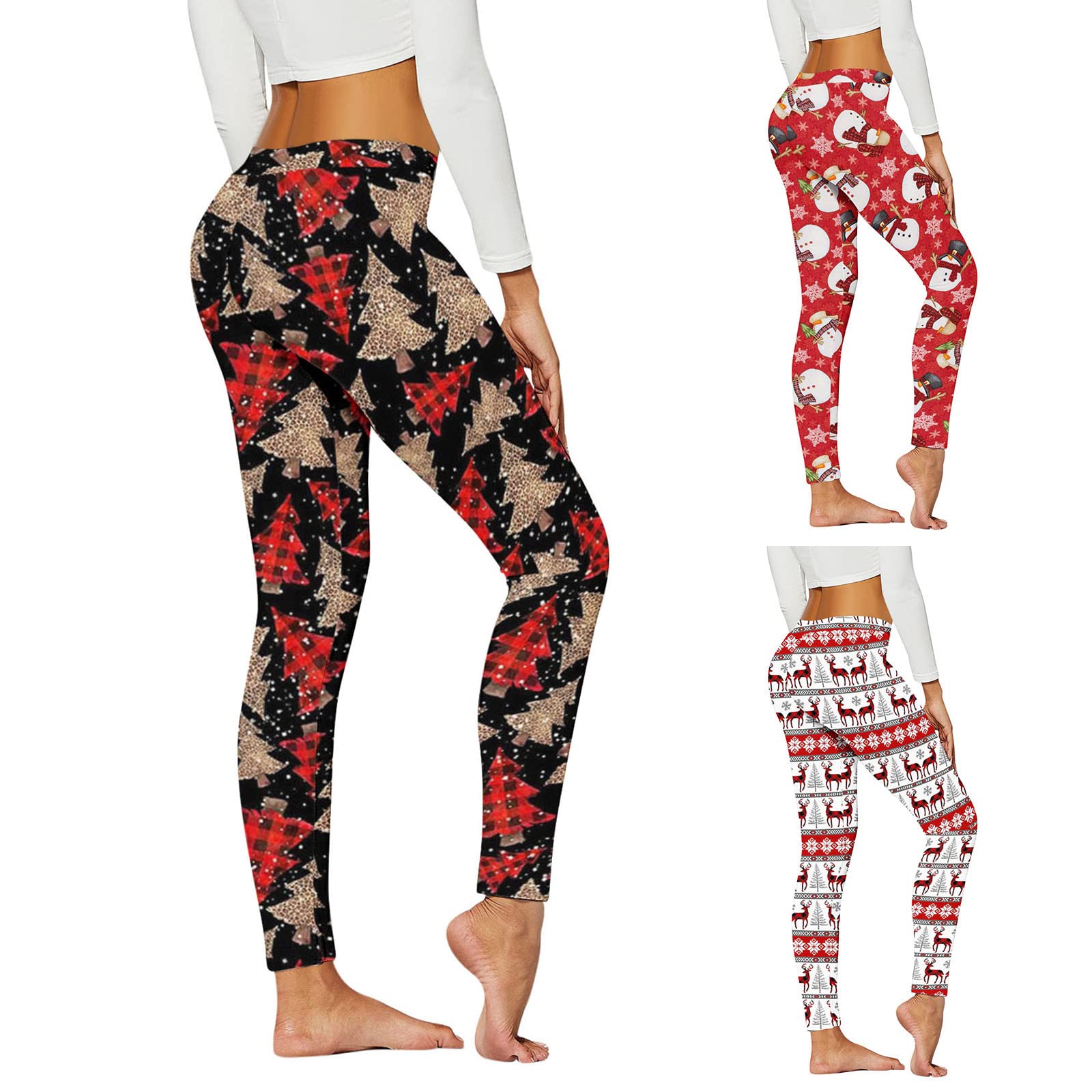 sdbrld Women's Plus Size Christmas & Halloween Leggings - Pumpkin Head Stripes Gothic Print High Waist Yoga Pants (Z21-White, XL) for Holiday Parties, Workouts & Festive Outfits