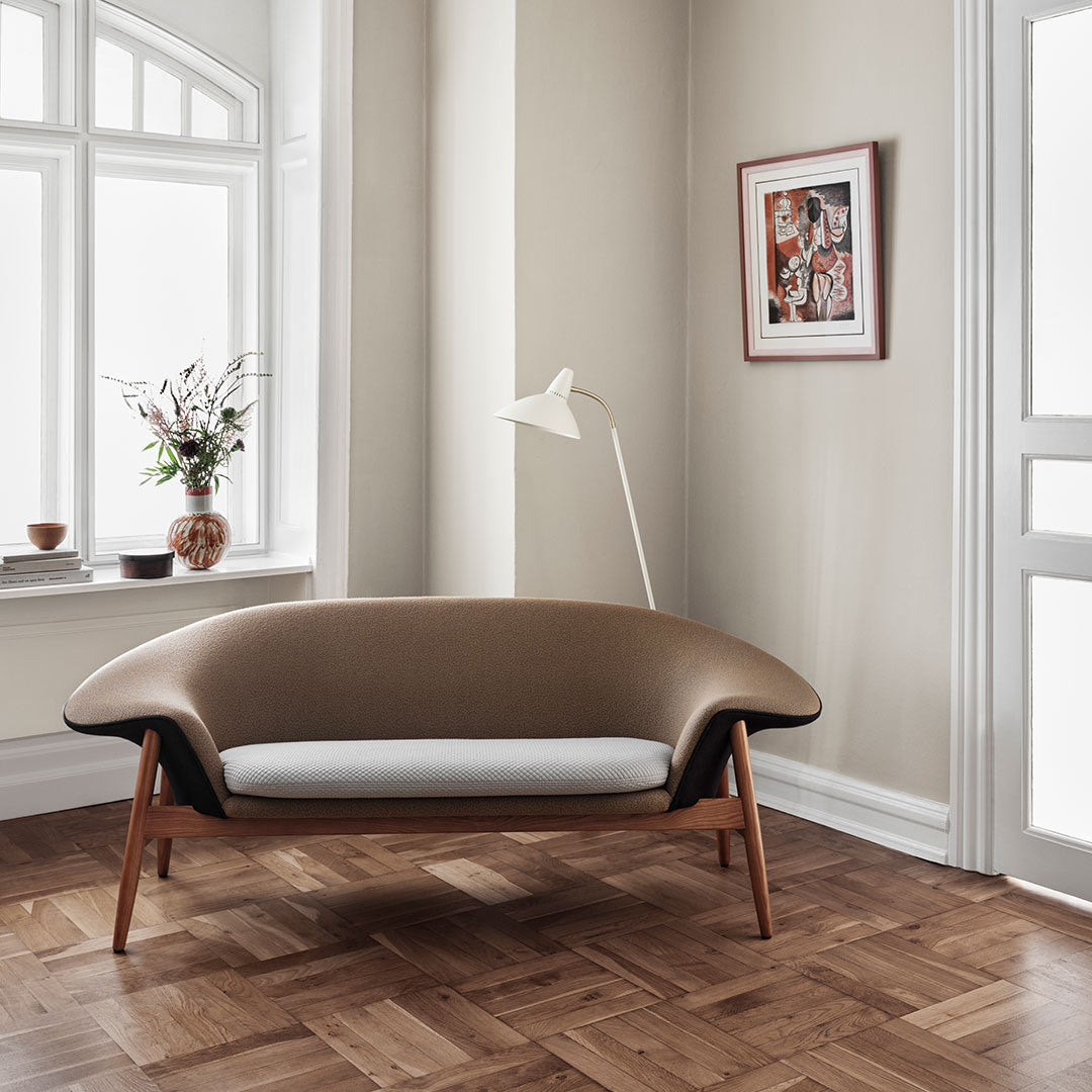 Hans Olsen Fried Egg Sofa - Warm Nordic Style Mid-Century Modern Lounge Chair for Living Room, Bedroom, or Office