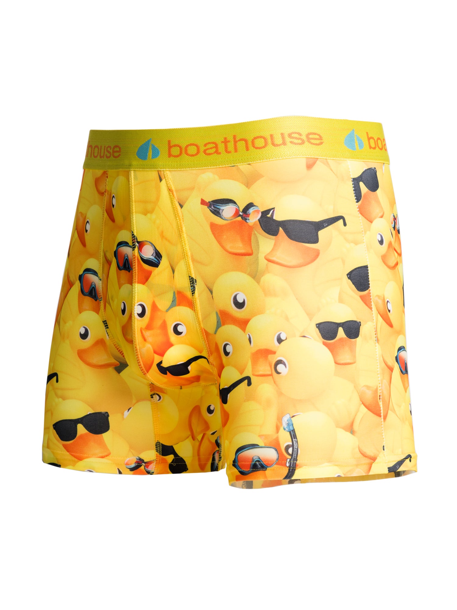 BOATHOUSE Novelty Boxer Briefs with Rubber Duck Print - Men's Funny Underwear for Casual Wear & Gag Gifts