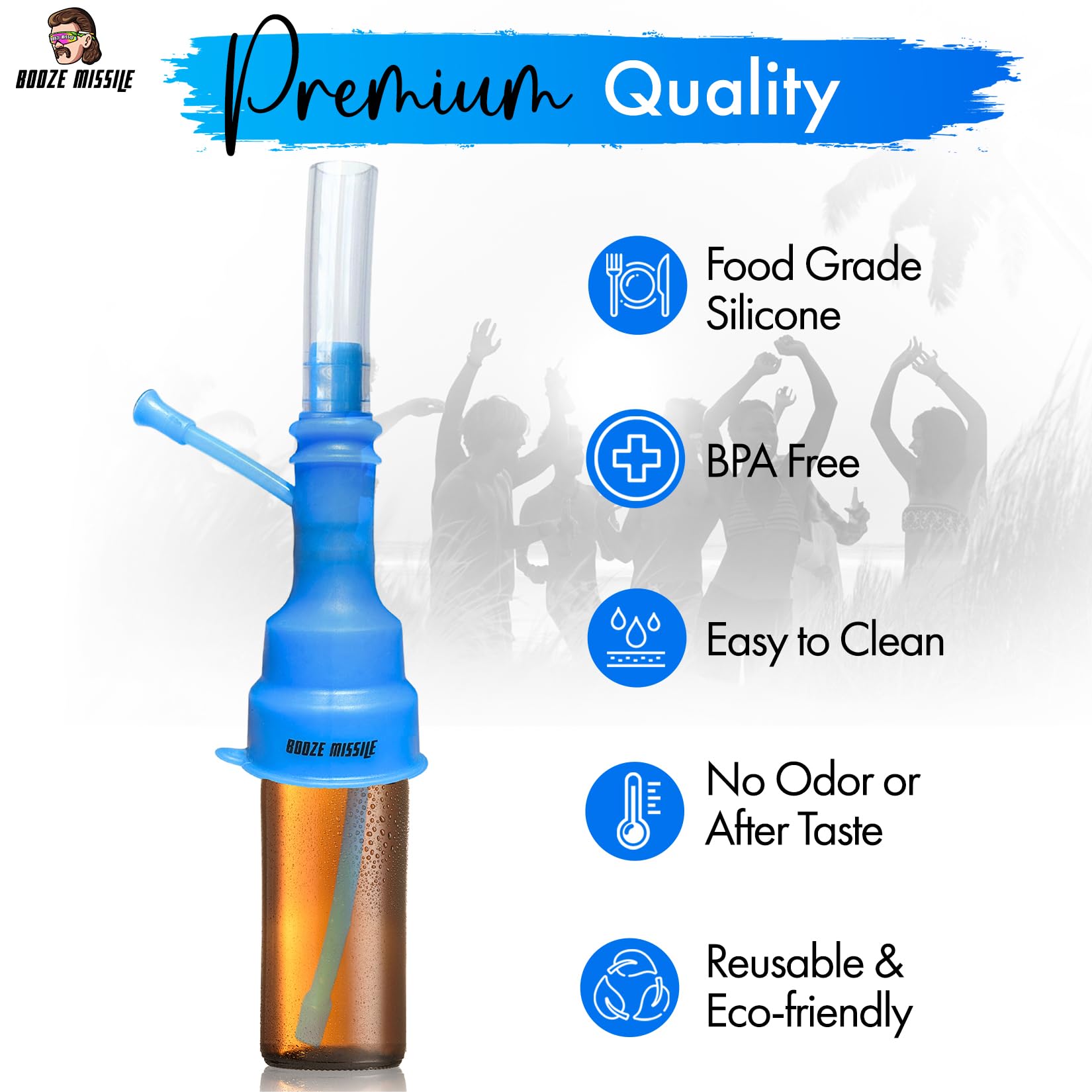 Portable Beer Bong & Beer Straw - Universal Drinking Funnel for Cans & Bottles | Shotgun Funnel & Beer Snorkel | Perfect for Parties, Tailgates & College Events | Fun Drinking Accessory & Gift Idea