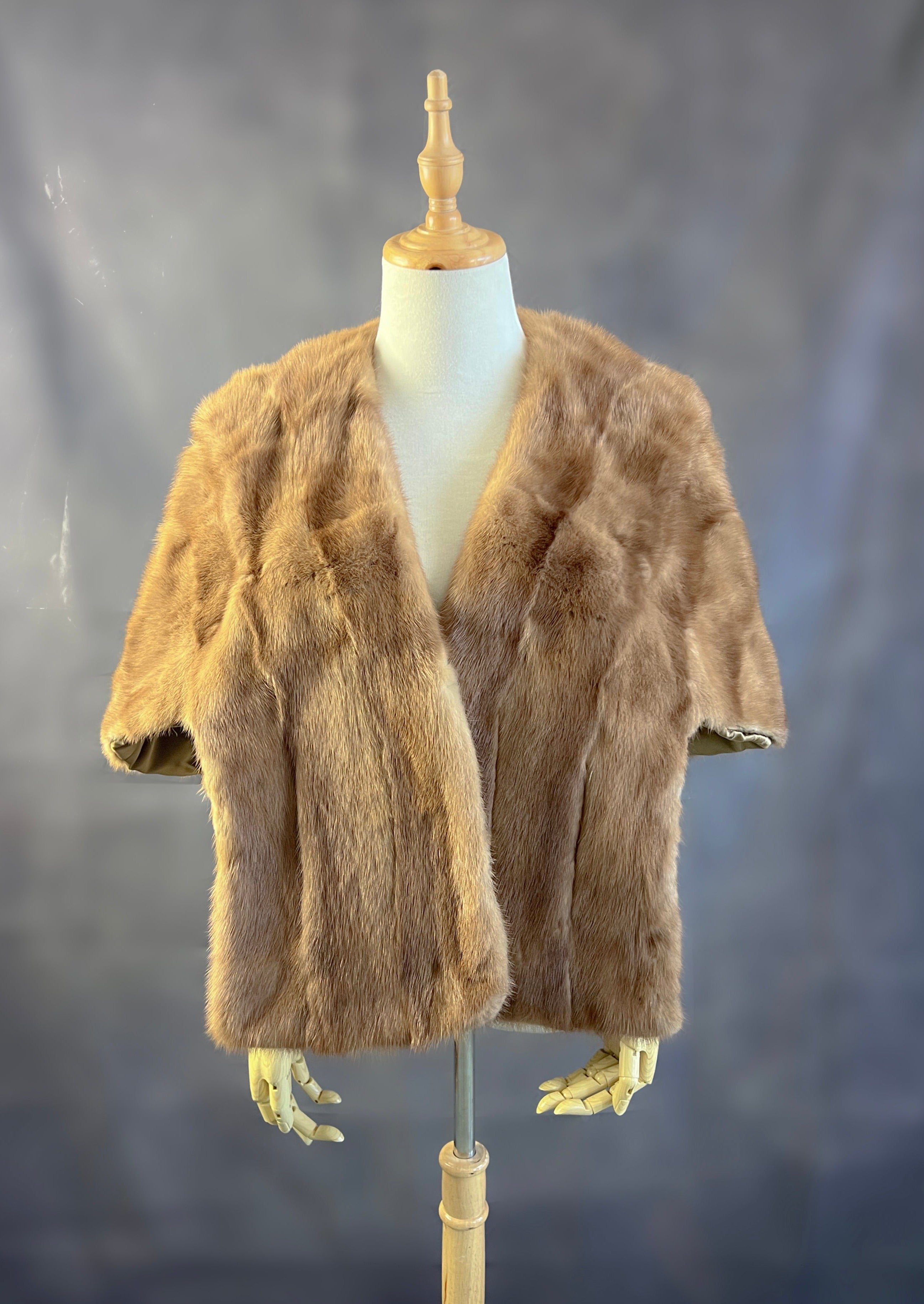 Luxury Real Mink Fur Wrap - Soft & Warm Winter Shawl (Mink09) - Perfect for Evening Parties, Weddings, and Cold Weather Fashion