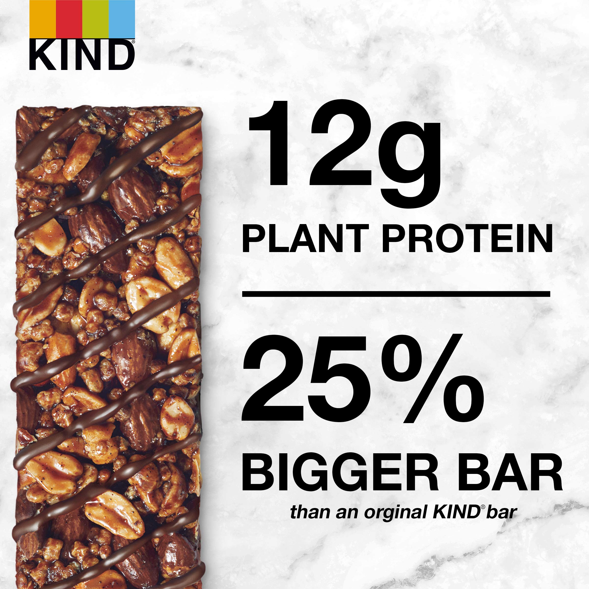 KIND Protein Bars - Dark Chocolate Nut, Healthy Gluten Free Snack with 12g Protein (12 Count) | Perfect for On-the-Go Energy, Post-Workout Recovery & Healthy Breakfast Alternative