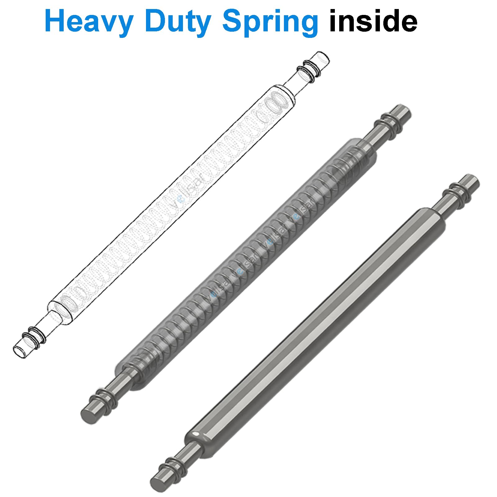 Premium Watch Band Pins Tool Kit - Heavy Duty Stainless Steel Watch Spring Bars with Professional Spring Bar Removal Tool for Watch Repair & Band Replacement (Ideal for DIY Watch Maintenance, Jewelry Making & Watchmaker Tools)