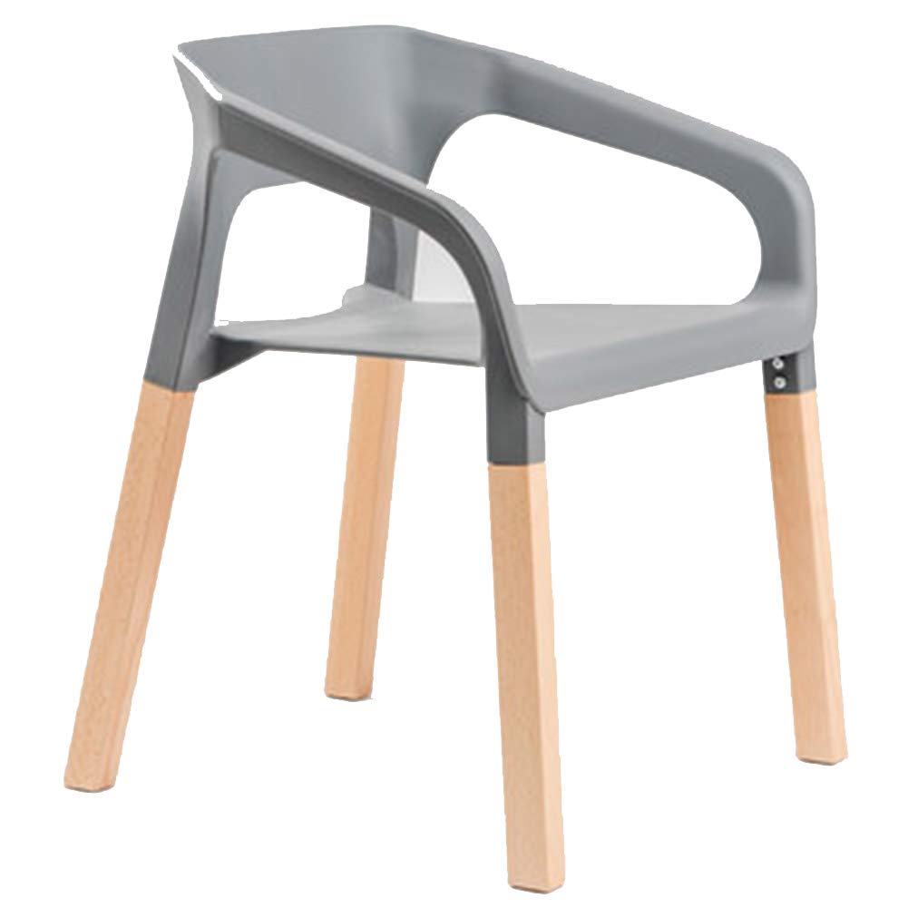 Modern Solid Wood Dining Chair - Easy Assembly, Sturdy Wooden Legs for Restaurant, Study Room & Home Office - Gray (Perfect for Dining Sets, Kitchen Tables & Workspaces)