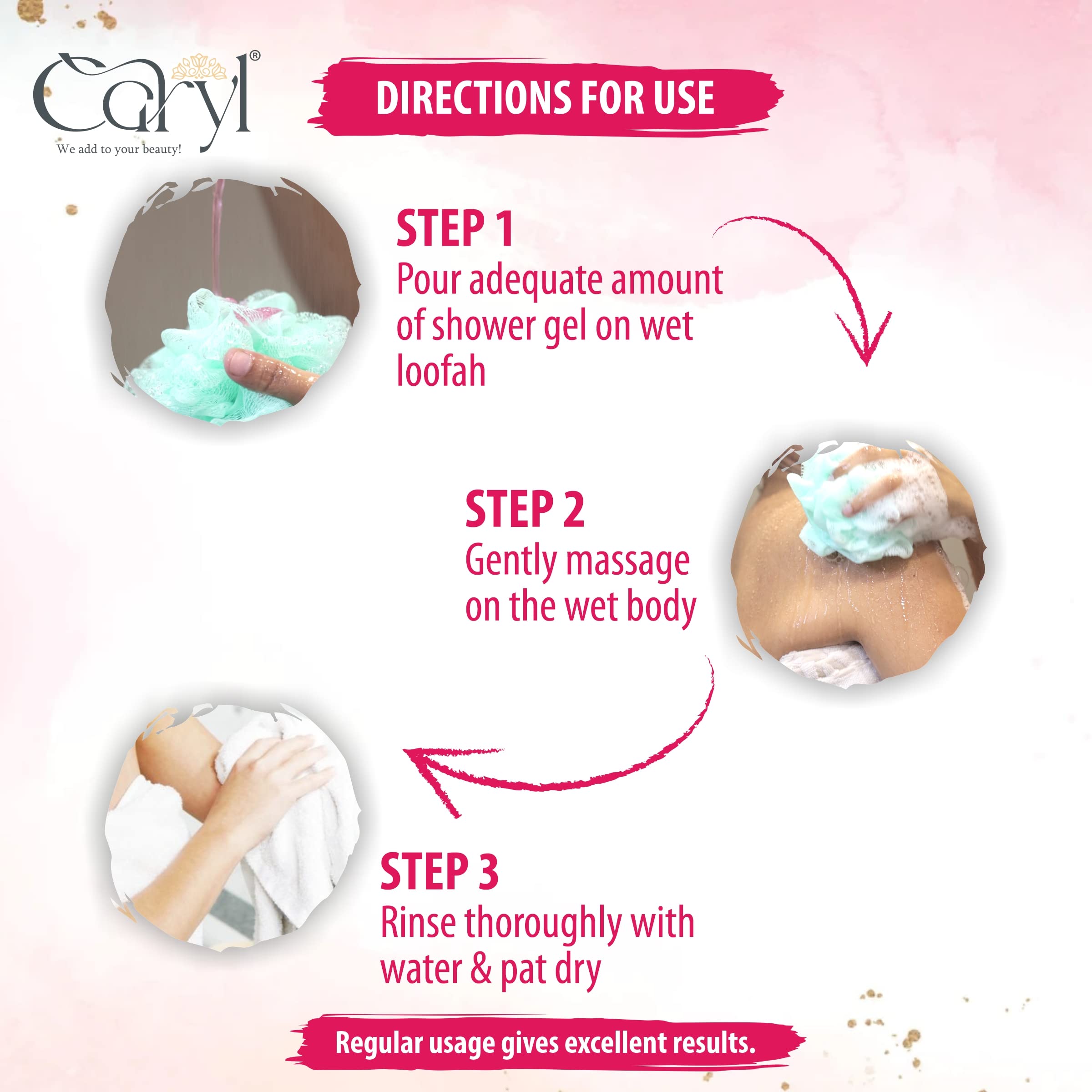 Caryl 280 ML Radiance Shower Gel - Hydrating & Moisturizing Body Wash for Soft, Smooth & Clean Skin | Soap-Free, Paraben-Free, Silicone-Free | Refreshing Daily Shower Gel for Women & Men | Perfect for Dry Skin Care & Spa-Like Bath Experience (Pack of 1)