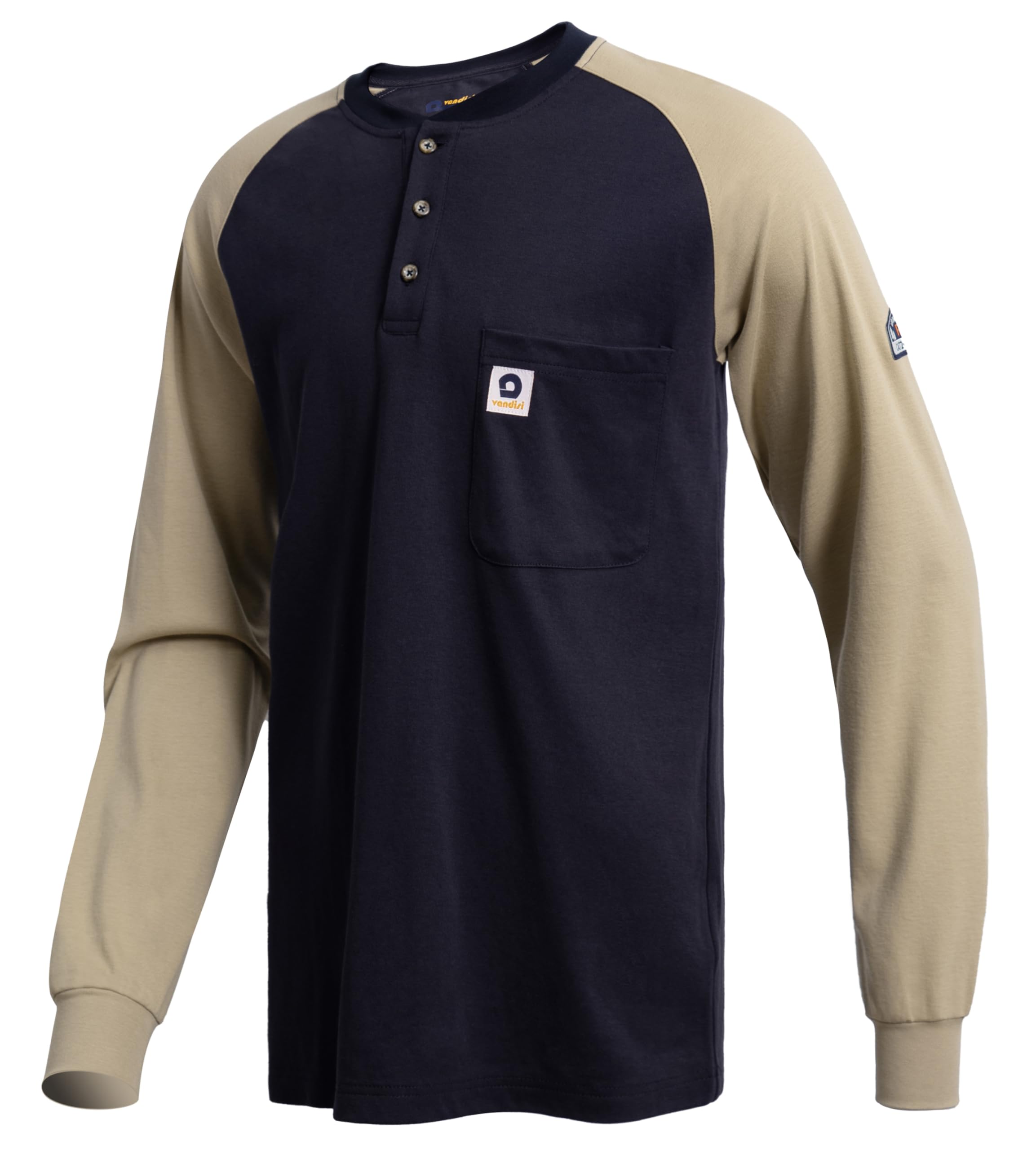 FR Shirts for Men - NFPA 2112 Certified Flame Resistant Work Shirts, 5.5oz Lightweight Long Sleeve Fire Retardant Shirts for Firefighters, Electricians & Industrial Workers - Ideal for High-Risk Work Environments & Hot Weather Protection