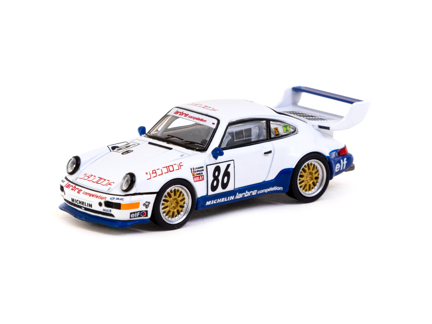 1/64 Scale Schuco X Tarmac Works Porsche 911 Turbo S LM GT - Suzuka 1000km 1994 #86 Diecast Model Car - COLLAB64 Series - Perfect for Collectors & Racing Enthusiasts Display