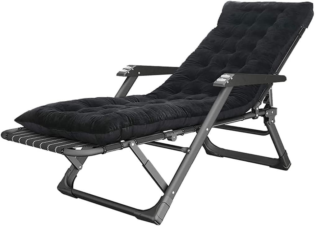Handiya Adjustable Folding Recliner Chair - Portable Outdoor Lounge Chair with Headrest Pillow for Patio, Garden, Beach & Poolside Relaxation (Color A) | Perfect for Sunbathing, Camping & Backyard Lounging