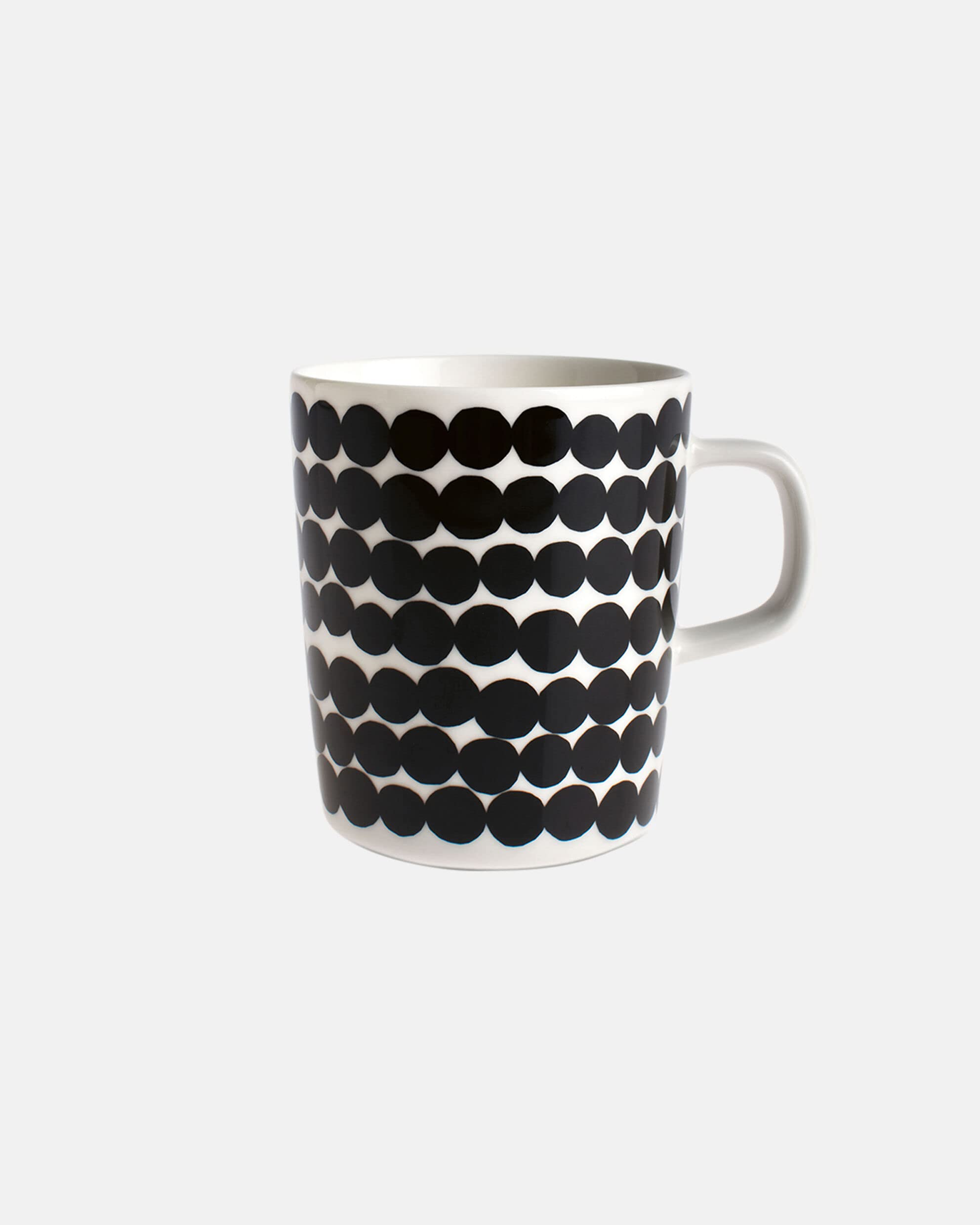 MARIMEKKO Siirtolapuutarha Oiva 4-Piece Stoneware Breakfast Set - Coffee Mugs & Salad Plates for Home, Kitchen, and Brunch Entertaining