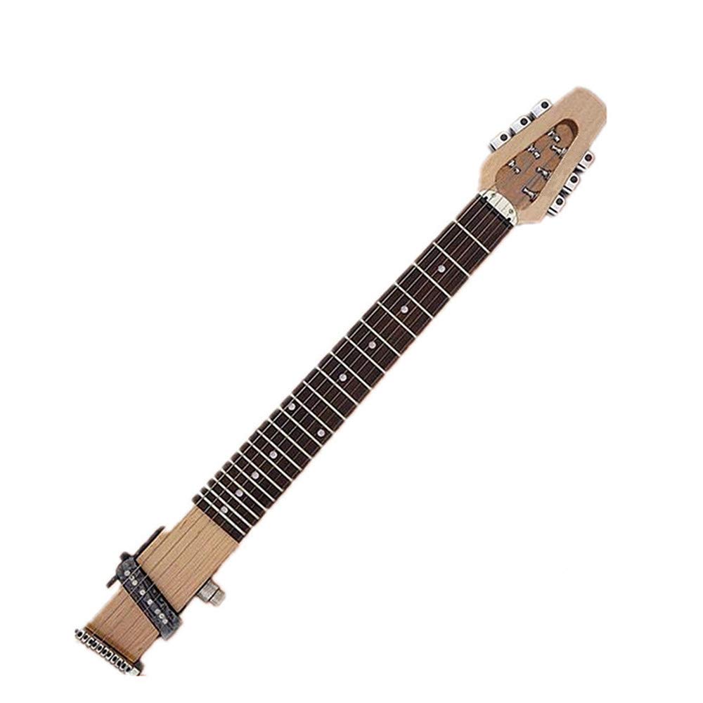 Portable Guitar Practice Neck - Finger Exercise Trainer for Beginners | Wooden Chord & Fingering Trainer with Case | Perfect for Travel, Home Practice & Silent Rehearsal