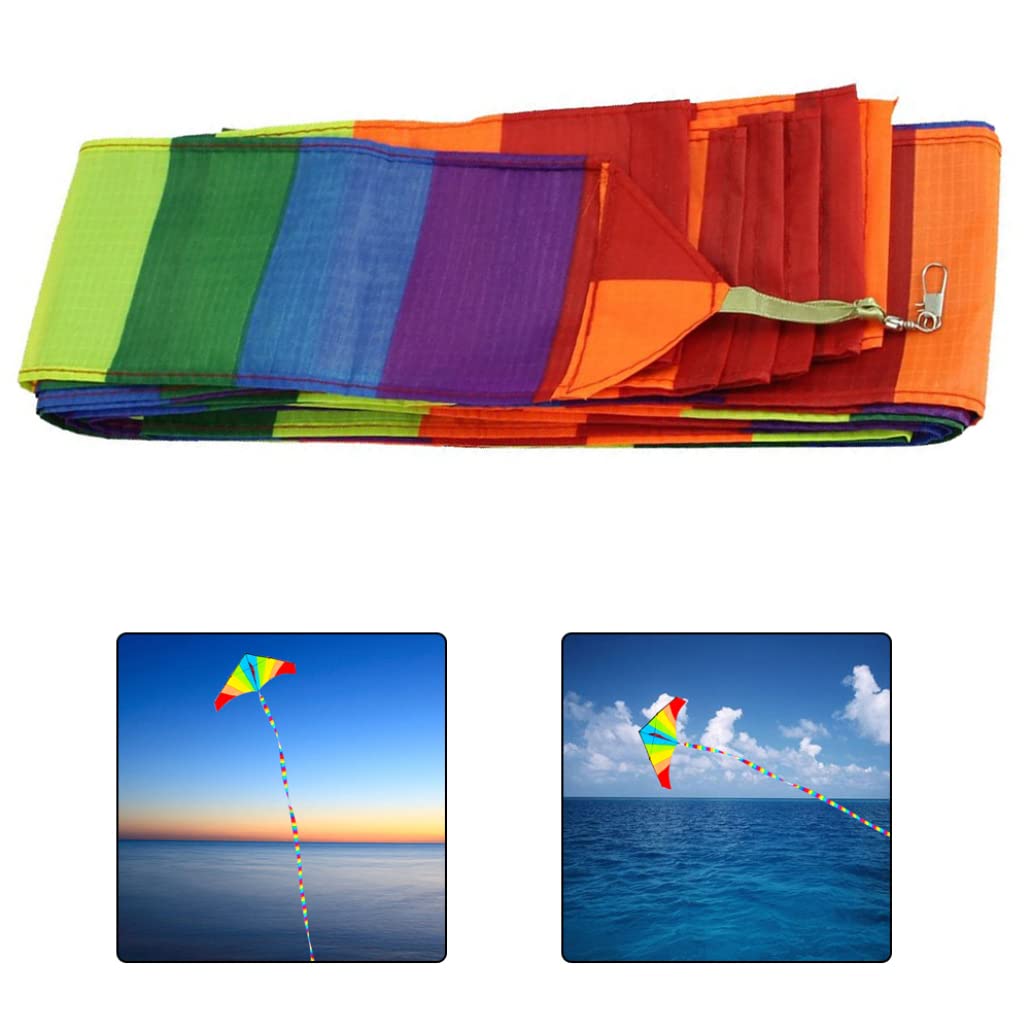 Colorful 10m Floating Kite Tail Streamer - Durable Fiber Accessory for Outdoor Kite Flying, Beach Parties & Park Activities