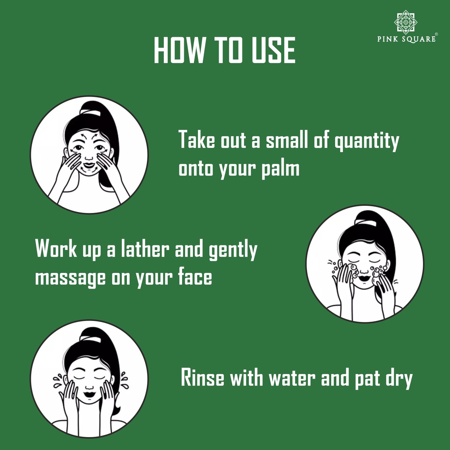 Pink Square Neem & Aloe Vera Purifying Face Wash - Prevents Pimples, Controls Oil & Softens Skin - 100ml | Gentle Daily Cleanser for Acne-Prone & Sensitive Skin