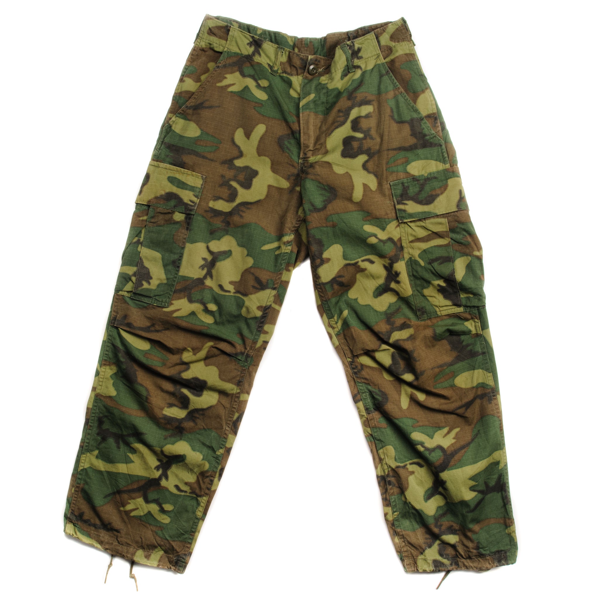 Vintage US Army Tropical Combat Trousers 6th Pattern ERDL 1968 Vietnam War - Small Short Size Military Pants for Reenactment & Outdoor Adventures
