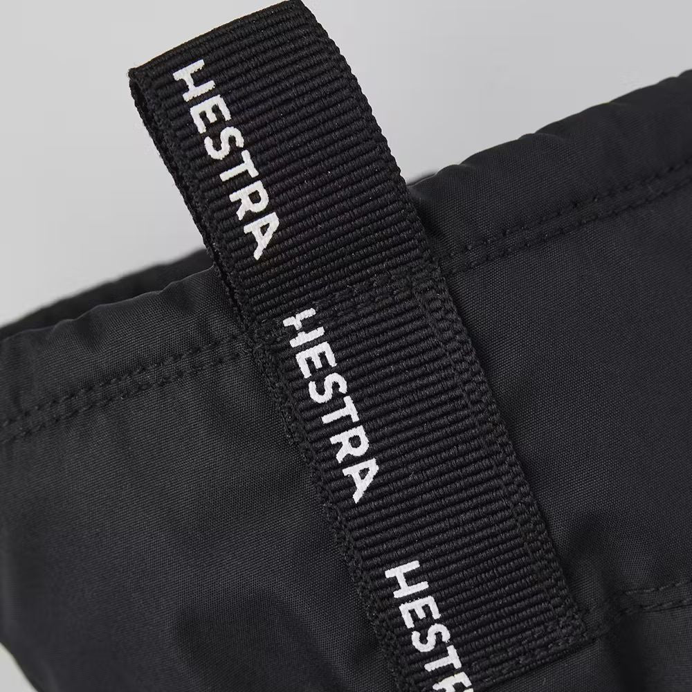 Hestra Kids Ski Mittens - Waterproof Gore-Tex Gauntlet Gloves for Cold Weather, Black - Perfect for Snowboarding, Winter Sports & Outdoor Activities