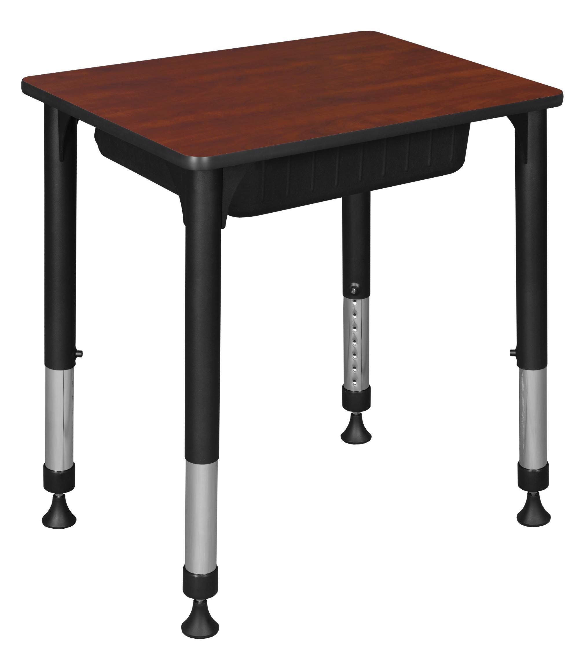 Regency Height Adjustable Rectangular Student Desk with Storage - 18.5