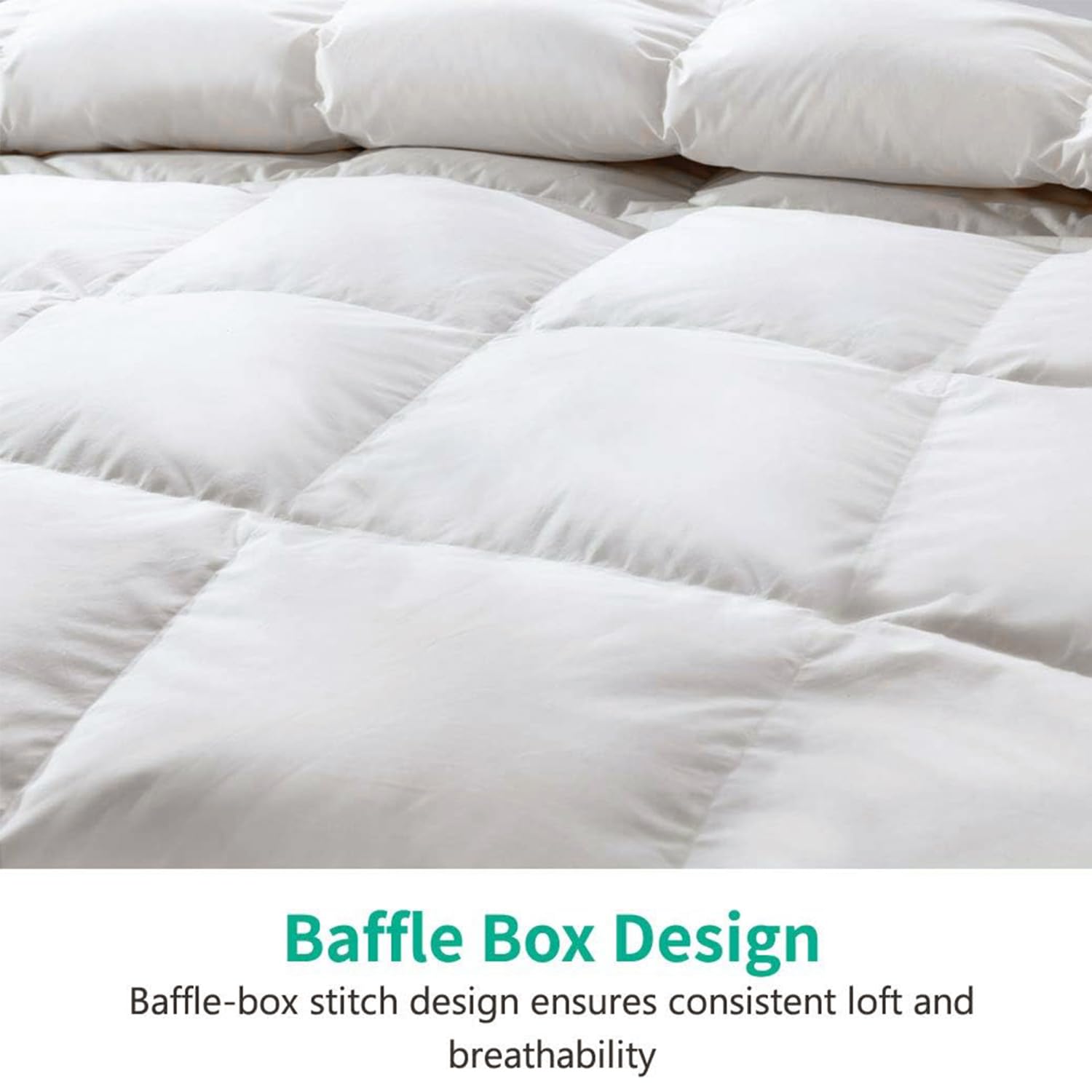 APSMILE Lightweight Down Alternative Comforter Twin Size - Ultra Soft 100% Organic Cotton Cover, Cooling Summer Duvet Insert for Warm Weather & Hot Sleepers - Fluffy All-Season Bedding (Ivory White, 68x90 Inches) - Perfect for Guest Rooms, Dormitories & Summer Nights