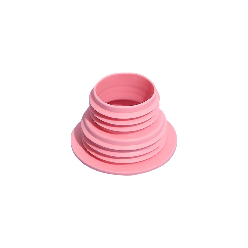 WALNUTA Rubber Drain Plug for Kitchen Sink, Bathtub, Laundry - Water Stopper Tool with Odor Control - Pink - Perfect for Bathroom, Kitchen & Utility Room Use
