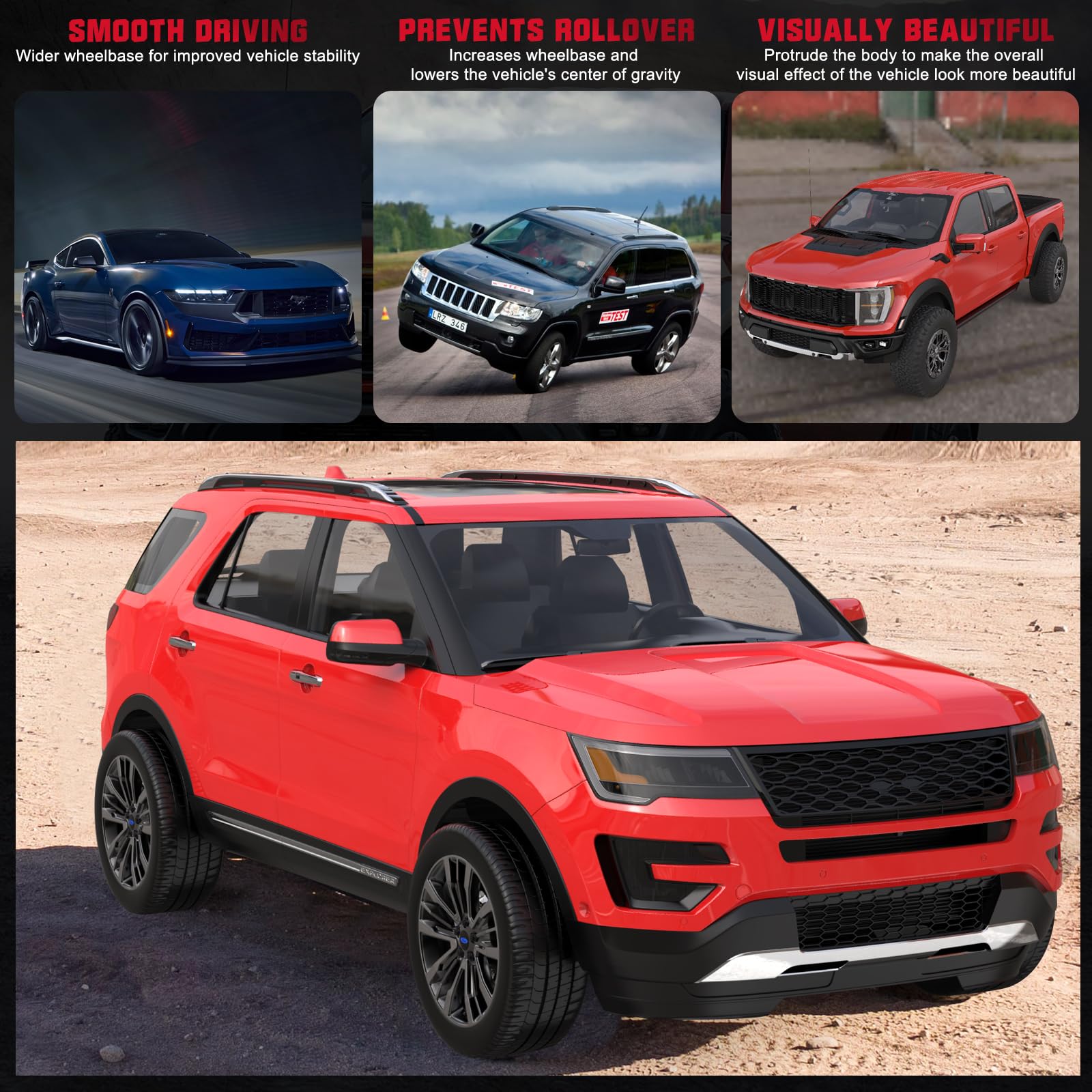 BDFHYK 6x5.5 Wheel Spacers 2 Inch 50mm for Ram 1500 2019-2022 - 6x139.7 Bolt Pattern, M14x1.5 Studs, 77.8mm Hub Centric - Set of 4 - Enhance Stance & Clearance for Off-Roading & Custom Wheels