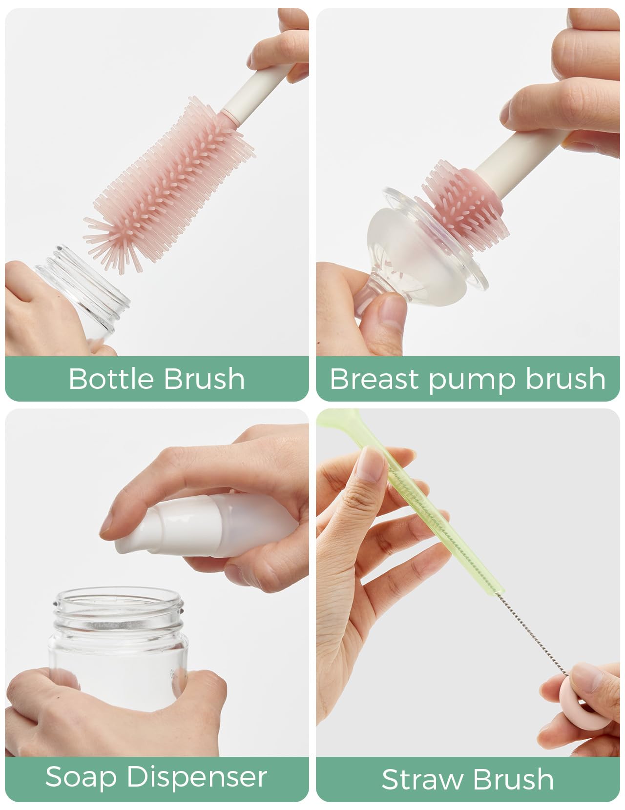 Momcozy Portable Breast Milk Warmer for Travel - USB-Powered Bottle Warmer & Cleaning Brush Set - Perfect for Nursing Moms On-the-Go, at Work or Outdoor Adventures