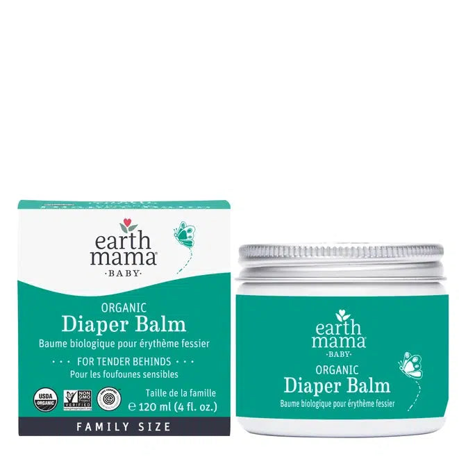Earth Mama Organics - USDA Certified Organic Diaper Rash Cream for Babies | Safe, Natural & Soothing Relief for Sensitive Skin | Perfect for Diaper Changes & Overnight Protection