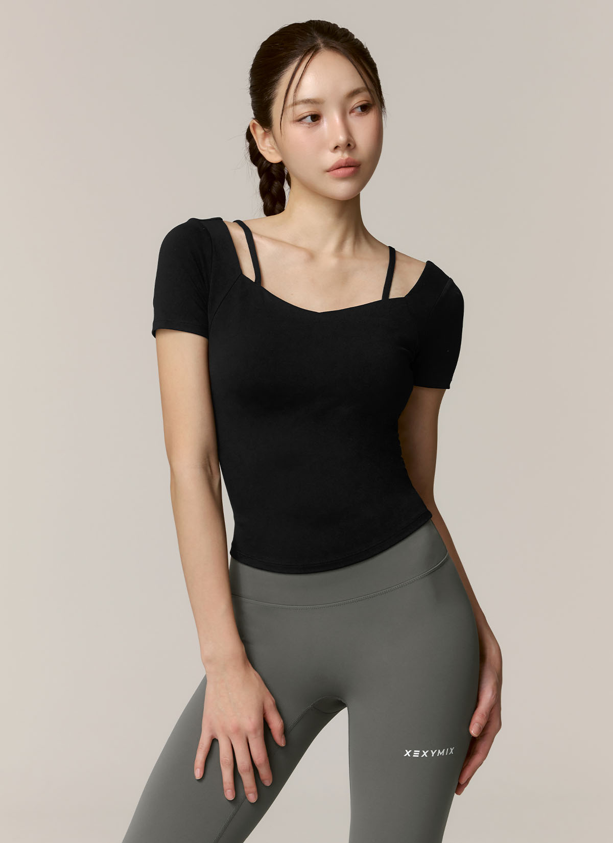 Soft Cotton Heart Neck Crop Top for Women - Trendy Summer Fashion, Casual Wear & Street Style Outfits
