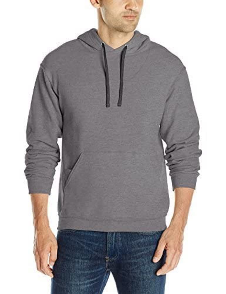 Fruit of the Loom Men's Soft Fleece Pullover Hoodie - Cozy Warm Zip Up Sweatshirt for Casual Wear, Gym & Outdoor Activities
