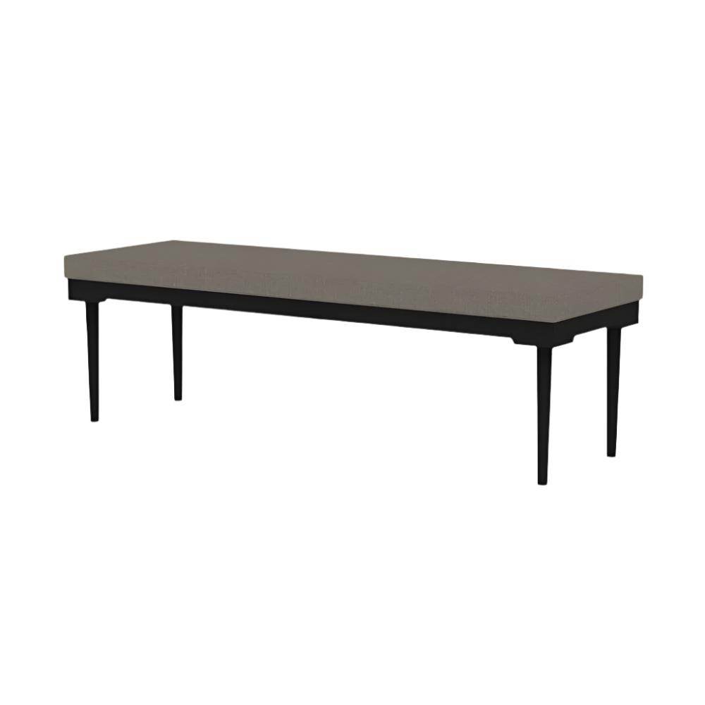 Duke Faux Leather Dining Bench - Modern Upholstered Kitchen Bench Seat with Metal Legs, Perfect for Dining Room, Kitchen Island, Entryway & Breakfast Nook