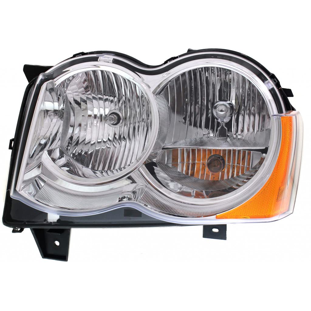 Jeep Grand Cherokee Headlight Assembly 2008-2010 - Driver Side Replacement Part CH2518131 & 55157483AE | Perfect for Night Driving & Off-Road Adventures