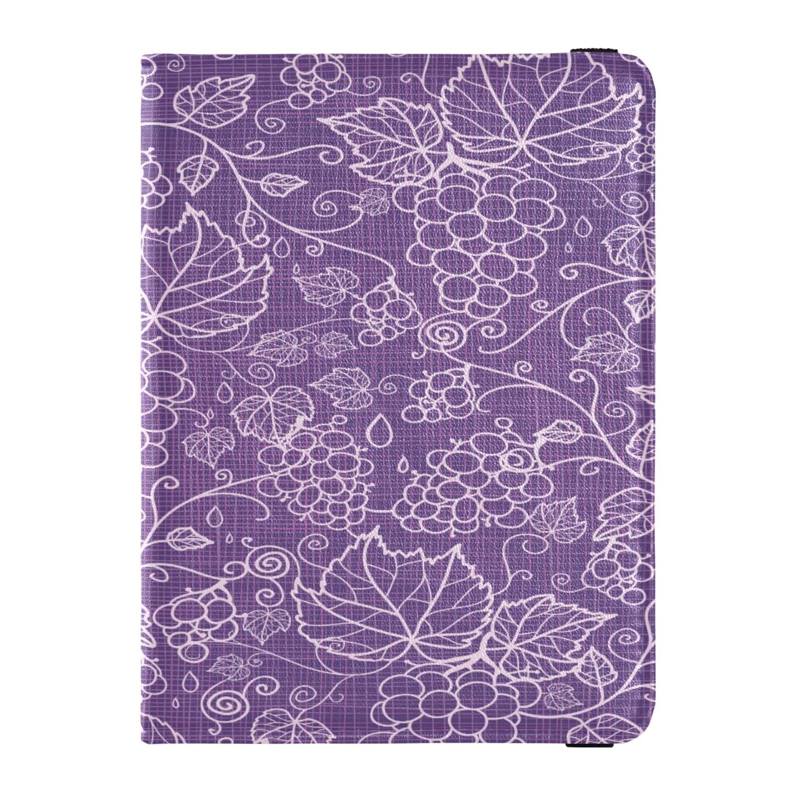 Premium PU Leather Passport Holder & Wallet Combo with Lace Grape Vines Design - RFID Blocking ID Badge & Vaccine Card Protector for Men & Women - Perfect for Travel, Business Trips & Everyday Use
