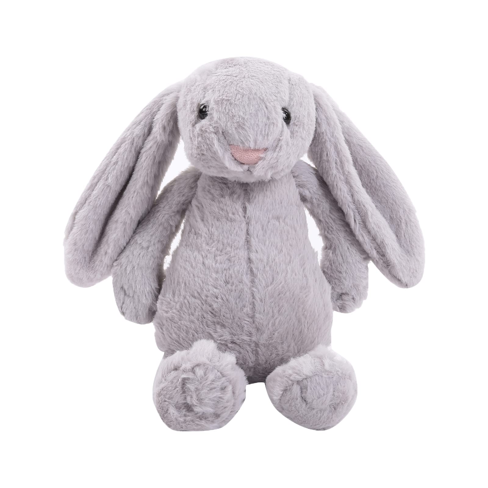 Soft Plush Bunny Stuffed Animal - 12/16/20 Inch Long Ear Rabbit Toy, Cute Easter Cartoon Doll for Kids, Perfect Birthday Gift for Boys & Girls (Gray, 12 Inch) - Great for Easter Decorations, Nursery Room Decor, Baby Shower Gifts and Children's Bedtime Companions