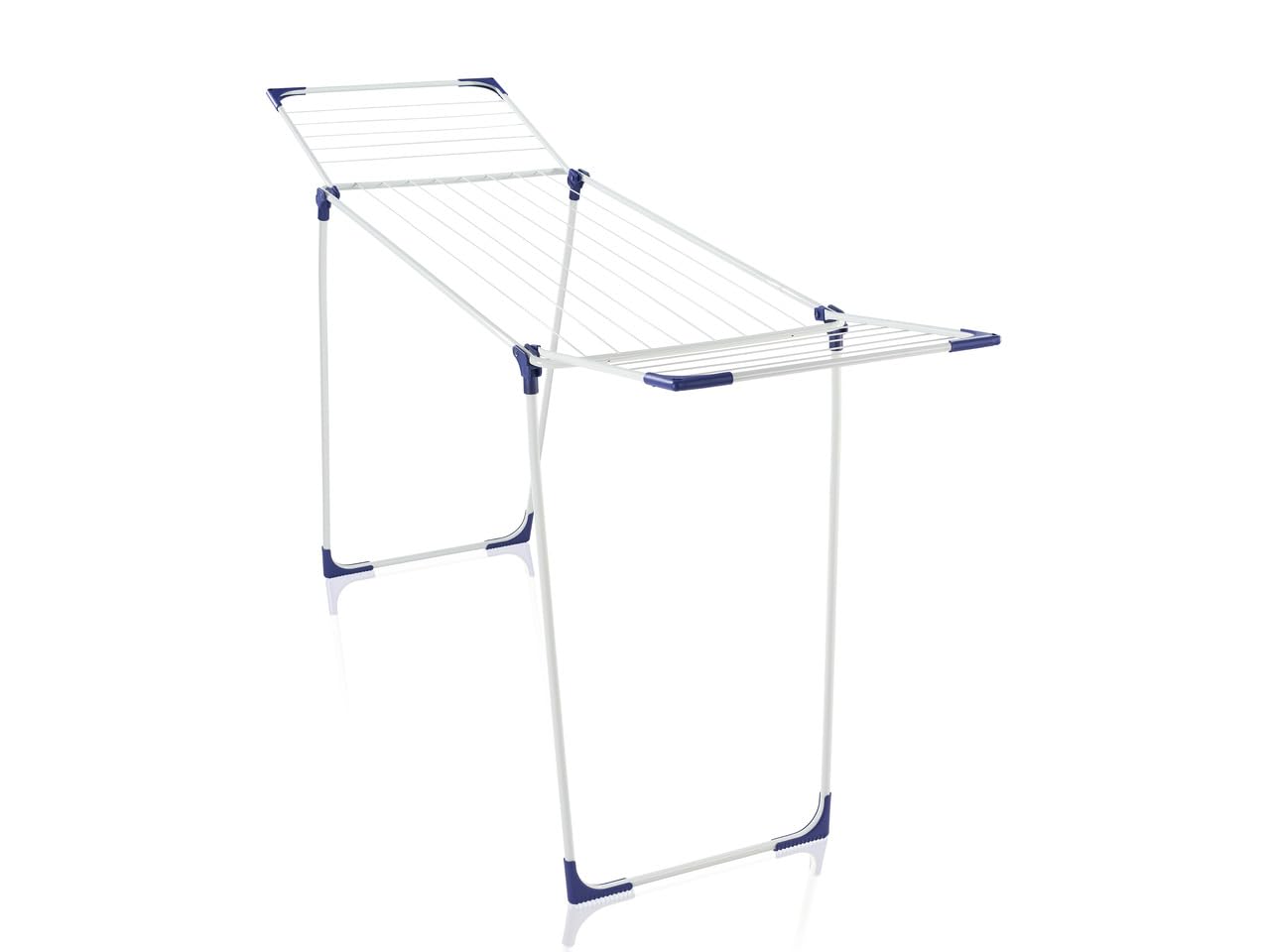 Leifheit Classic 180 Folding Clothes Drying Rack - Indoor & Outdoor Laundry Hanger with 18m Drying Space & 4 End Hooks - Perfect for Small Spaces, Apartments, Balcony, and Backyard Clothes Drying